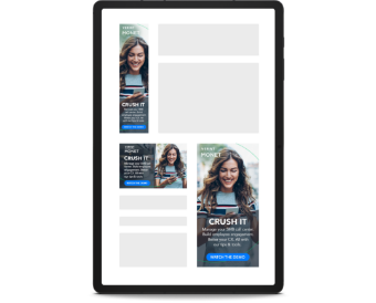 mockups of Verint display ads